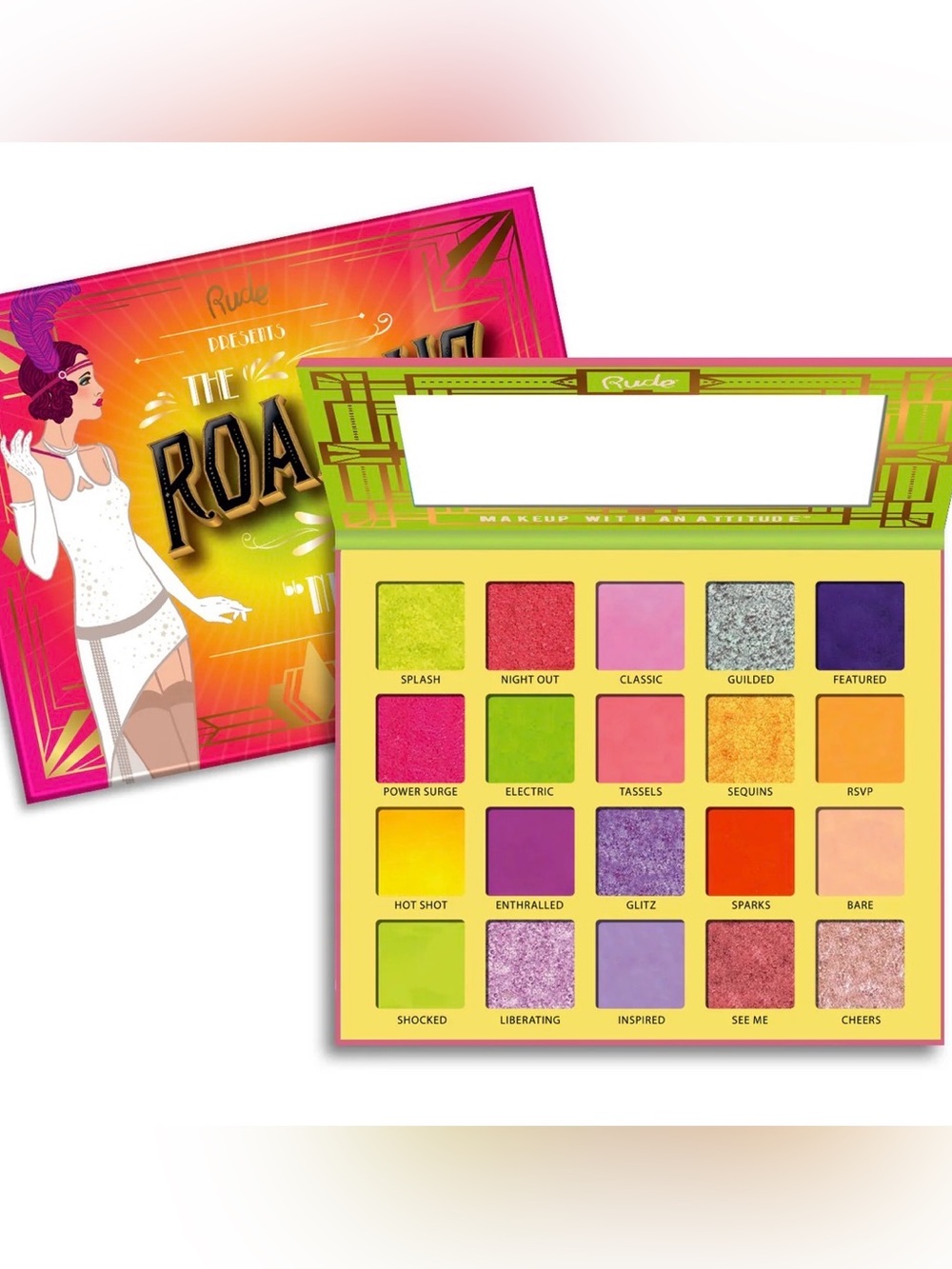 New RUDE The Roaring 20's Eyeshadow Palette - Neons